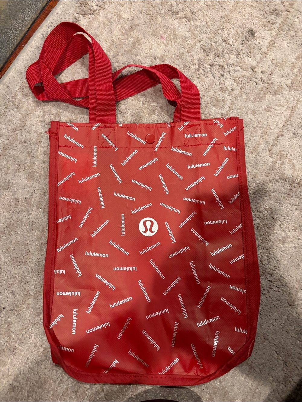 lululemon athletica Red Logo Tote Bag